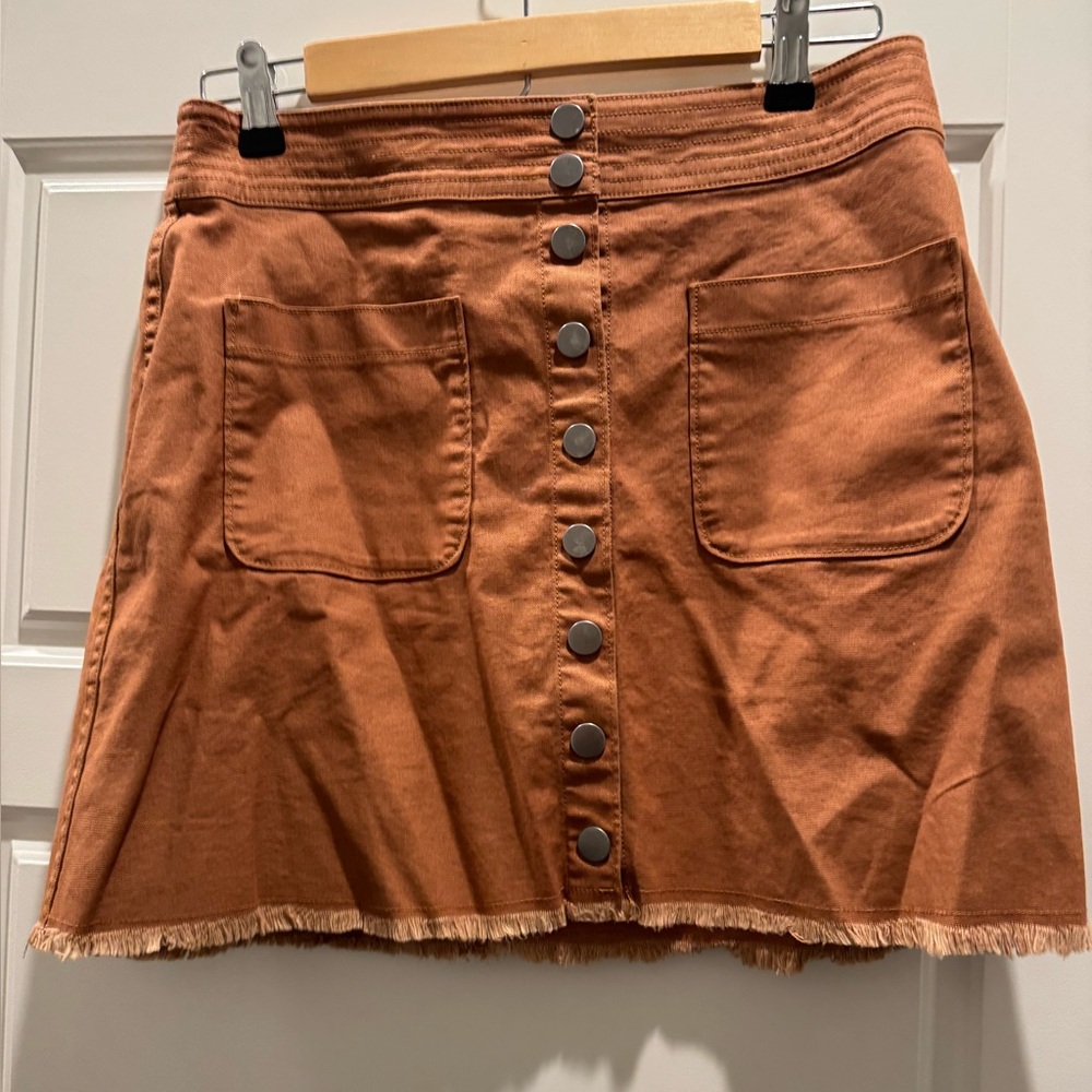 Brown Orange Madewell Skirt size 6